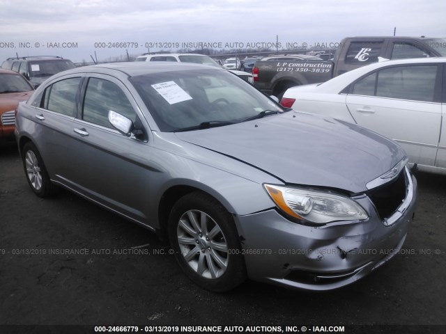 1C3CCBCGXDN738118 - 2013 CHRYSLER 200 LIMITED SILVER photo 1