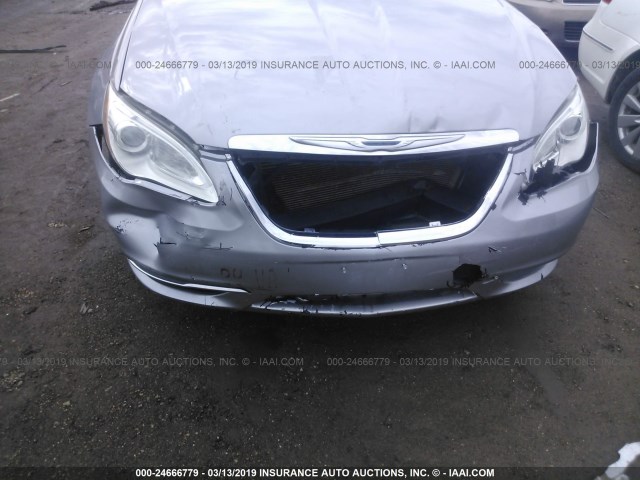 1C3CCBCGXDN738118 - 2013 CHRYSLER 200 LIMITED SILVER photo 6