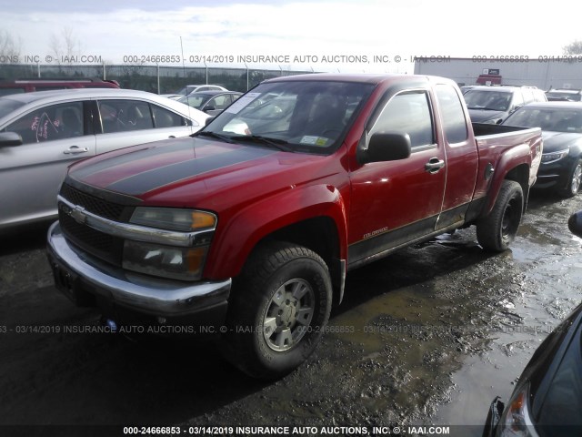 1GCDT196348221721 - 2004 CHEVROLET COLORADO RED photo 2