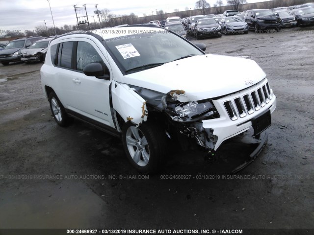 1C4NJDBB0GD713105 - 2016 JEEP COMPASS SPORT WHITE photo 1