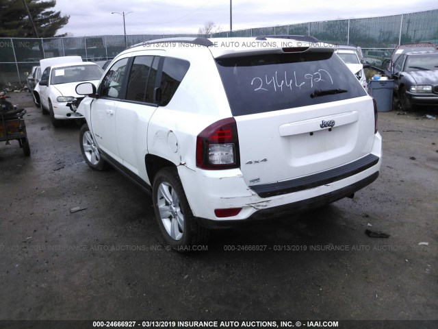 1C4NJDBB0GD713105 - 2016 JEEP COMPASS SPORT WHITE photo 3