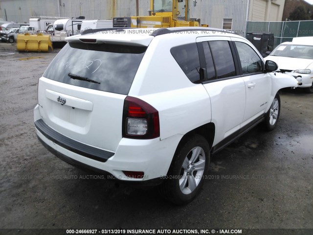 1C4NJDBB0GD713105 - 2016 JEEP COMPASS SPORT WHITE photo 4