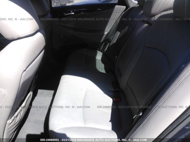 5NPEC4ABXBH243194 - 2011 HYUNDAI SONATA SE/LIMITED Dark Blue photo 8