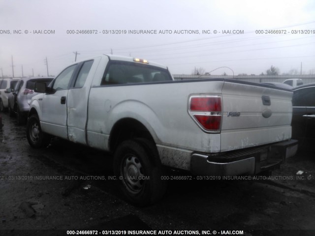 1FTEX1CW2AKE02826 - 2010 FORD F150 SUPER CAB WHITE photo 3