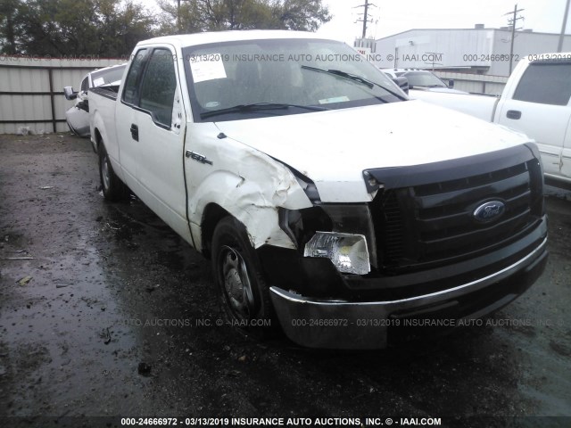 1FTEX1CW2AKE02826 - 2010 FORD F150 SUPER CAB WHITE photo 6