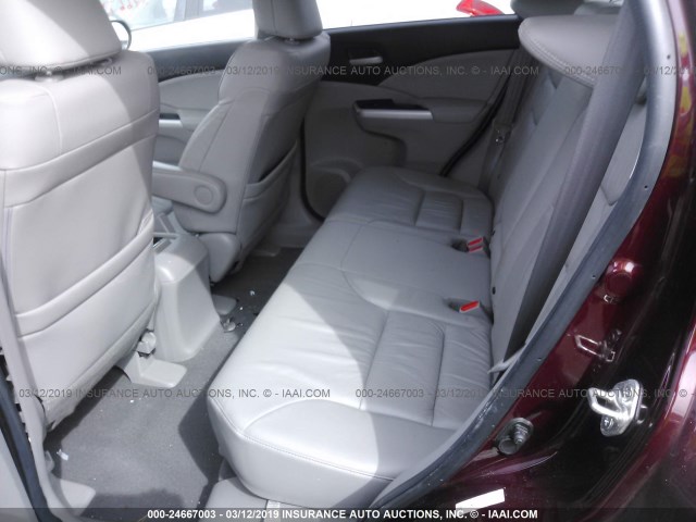 5J6RM4H73DL071924 - 2013 HONDA CR-V EXL MAROON photo 8