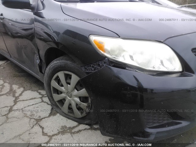 JTDBL40E699037534 - 2009 TOYOTA COROLLA LE/XLE BLACK photo 6