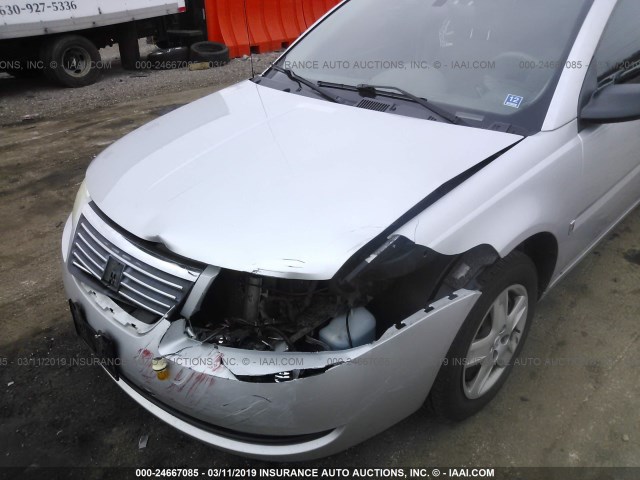 1G8AJ55F16Z132954 - 2006 SATURN ION LEVEL 2 银色 照片 6