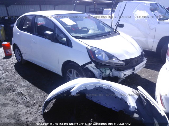 JHMGE8H26AC020238 - 2010 HONDA FIT WHITE photo 1