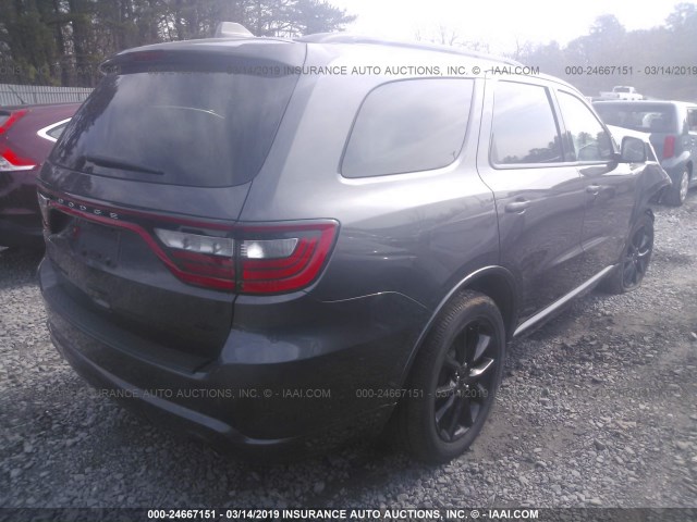 1C4RDJDG9HC710078 - 2017 DODGE DURANGO GT BLACK photo 4