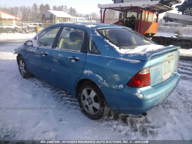 1FAFP34N57W182580 - 2007 FORD FOCUS ZX4/S/SE/SES BLUE photo 3