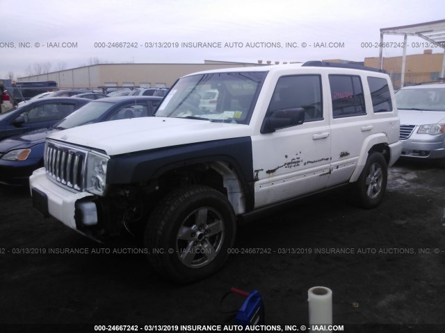 1J8HG48K27C614772 - 2007 JEEP COMMANDER WHITE photo 2