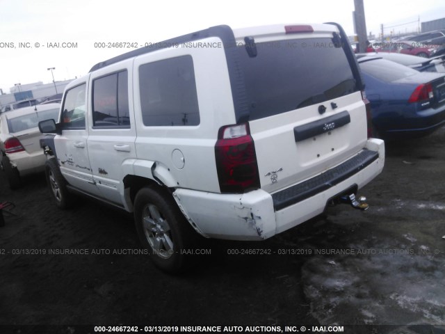 1J8HG48K27C614772 - 2007 JEEP COMMANDER WHITE photo 3