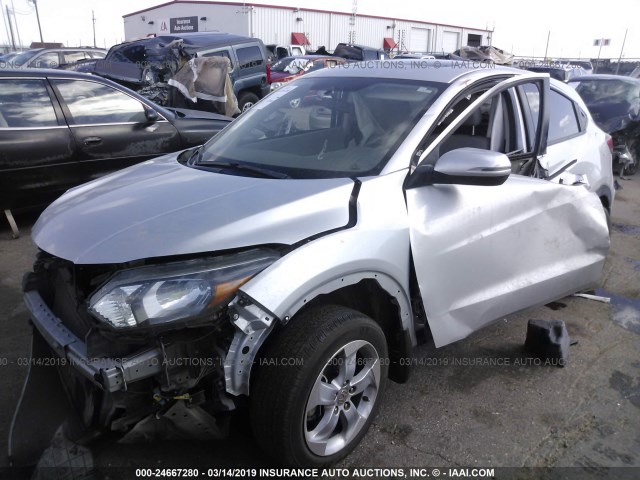 3CZRU5H55GM713647 - 2016 HONDA HR-V EX SILVER photo 2