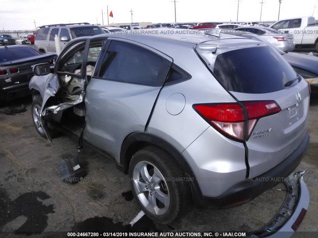 3CZRU5H55GM713647 - 2016 HONDA HR-V EX SILVER photo 3