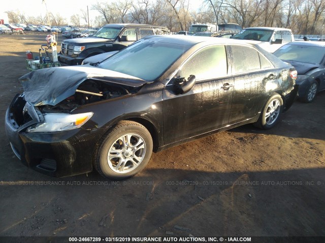 4T4BF3EK5BR179815 - 2011 TOYOTA CAMRY SE/LE/XLE BLACK photo 2