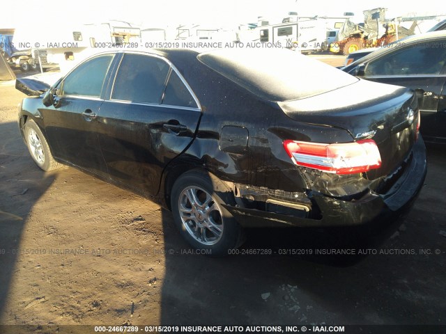 4T4BF3EK5BR179815 - 2011 TOYOTA CAMRY SE/LE/XLE BLACK photo 3