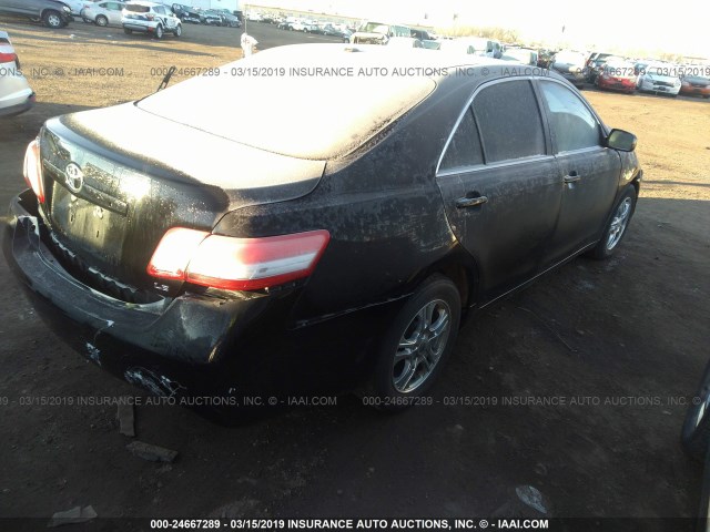 4T4BF3EK5BR179815 - 2011 TOYOTA CAMRY SE/LE/XLE BLACK photo 4