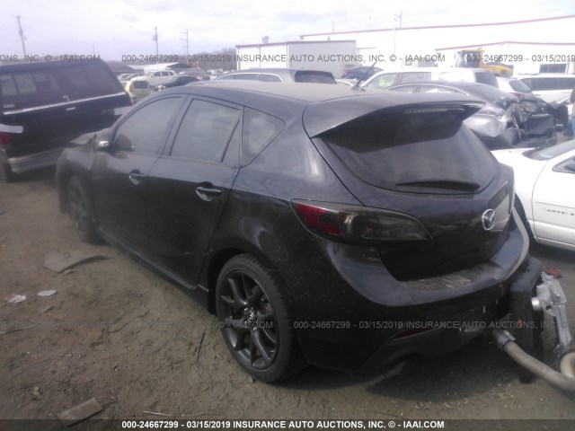 JM1BL1L45D1820479 - 2013 MAZDA SPEED 3 BLACK photo 3