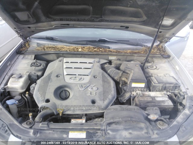 5NPEU46F97H244949 - 2007 HYUNDAI SONATA SE/LIMITED SILVER photo 10