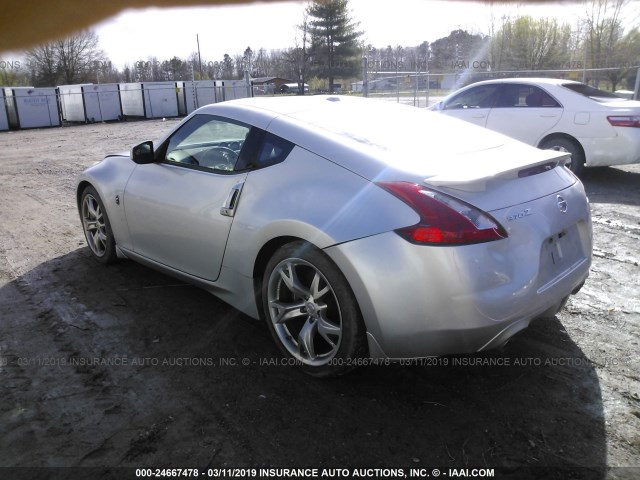 JN1AZ4EH4AM506296 - 2010 NISSAN 370Z SILVER photo 3