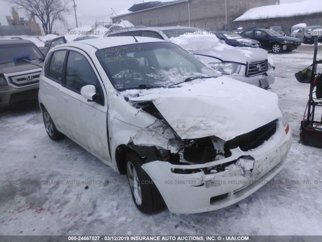 KL1TD66628B084782 - 2008 CHEVROLET AVEO LS WHITE photo 1