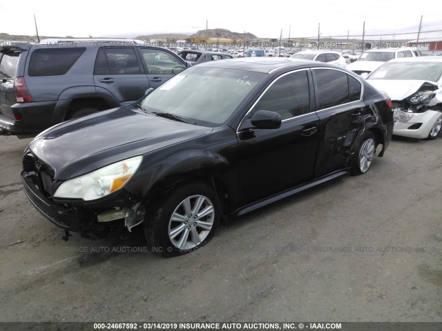 4S3BMCG64A3210562 - 2010 SUBARU LEGACY 2.5I PREMIUM BLACK photo 2