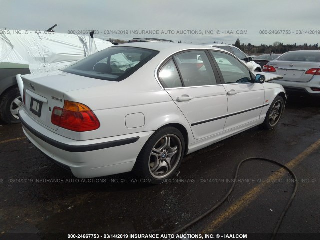 WBAAV53451FT01778 - 2001 BMW 330 I WHITE photo 4