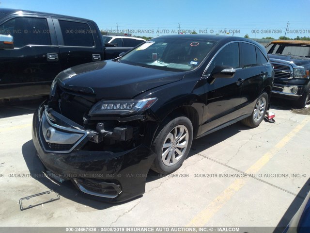 5J8TB3H38HL007944 - 2017 ACURA RDX BLACK photo 2