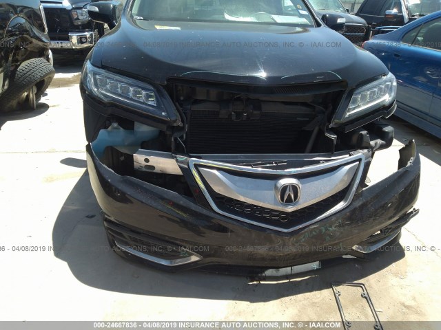 5J8TB3H38HL007944 - 2017 ACURA RDX BLACK photo 6