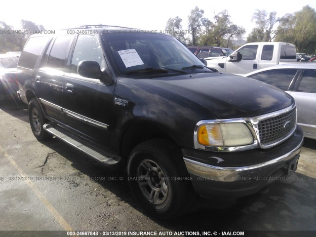 1FMRU16W21LB24036 - 2001 FORD EXPEDITION XLT BLACK photo 1