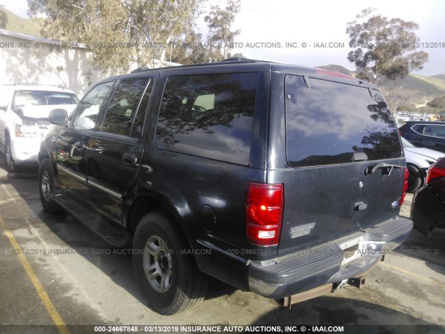 1FMRU16W21LB24036 - 2001 FORD EXPEDITION XLT BLACK photo 3