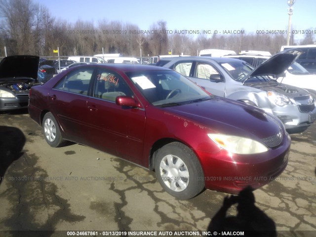 4T1BE32K13U233047 - 2003 TOYOTA CAMRY LE/XLE/SE RED photo 1