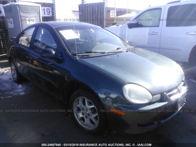 1B3ES46C72D551032 - 2002 DODGE NEON SE GREEN photo 1