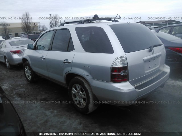 2HNYD18944H542259 - 2004 ACURA MDX TOURING SILVER photo 3