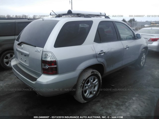 2HNYD18944H542259 - 2004 ACURA MDX TOURING SILVER photo 4