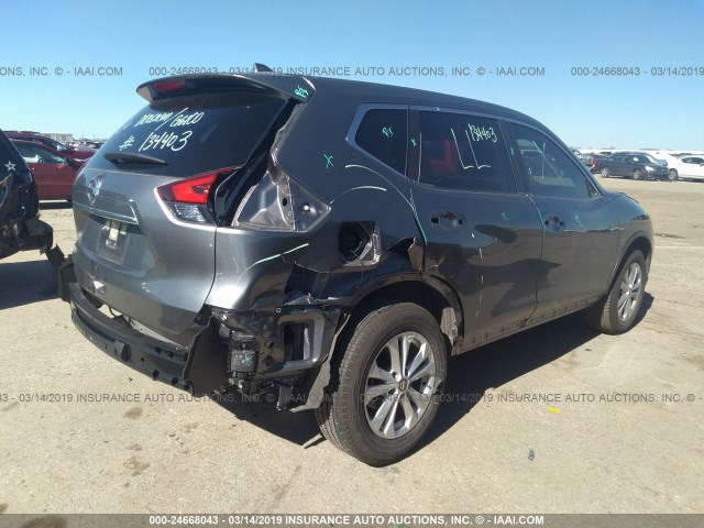 JN8AT2MT4JW467002 - 2018 NISSAN ROGUE S/SL/SV GRAY photo 4