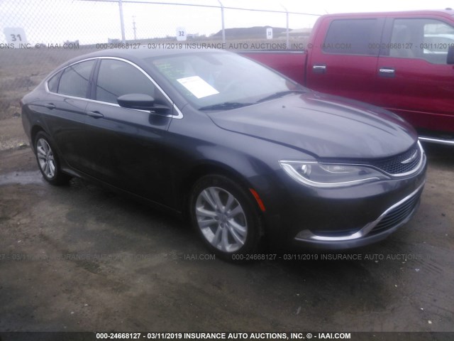 1C3CCCABXFN704664 - 2015 CHRYSLER 200 LIMITED GRAY photo 1