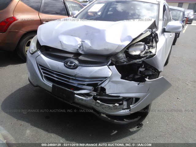 KM8JU3AC3BU207122 - 2011 HYUNDAI TUCSON GLS/LIMITED 银色 照片 6