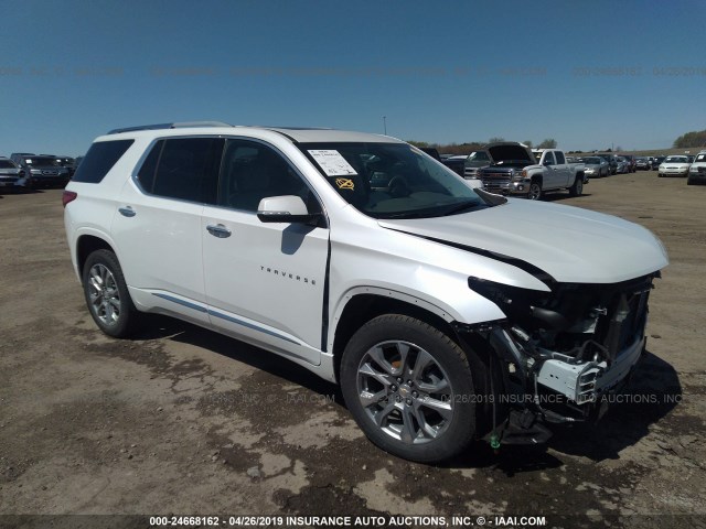 1GNEVJKW2JJ236716 - 2018 CHEVROLET TRAVERSE PREMIER WHITE photo 1