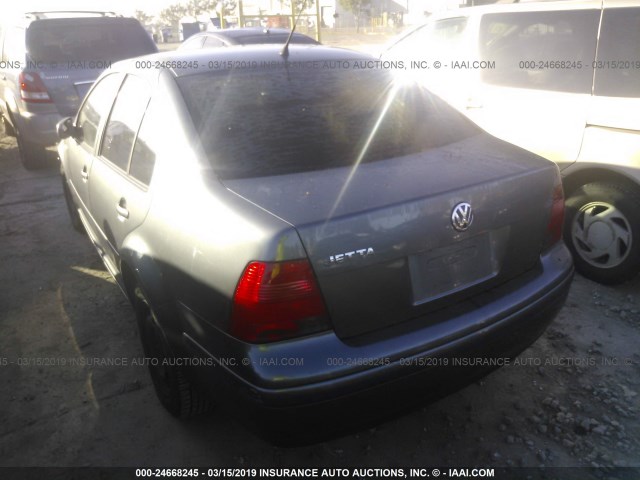 3VWRK69M43M180284 - 2003 VOLKSWAGEN JETTA GL GRAY photo 3