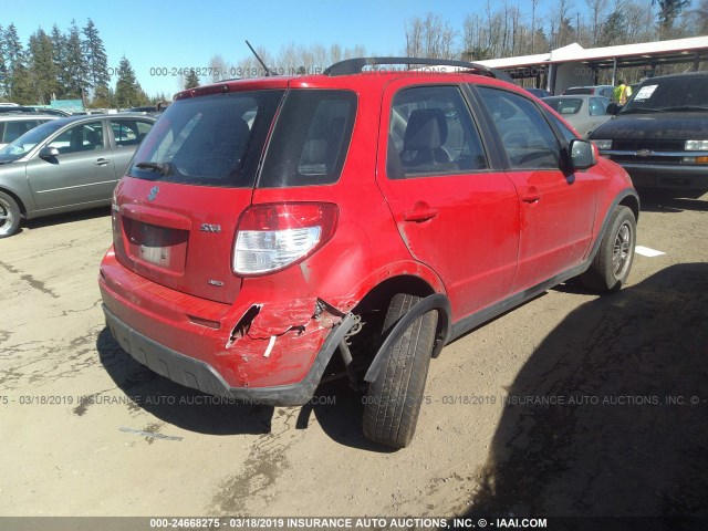 JS2YB5A30B6301909 - 2011 SUZUKI SX4 RED photo 4