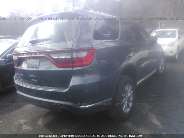 1C4RDJAG3JC187330 - 2018 DODGE DURANGO SXT GRAY photo 4