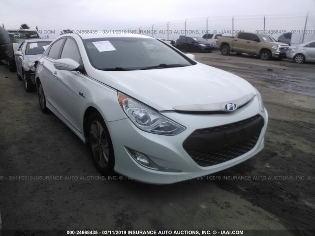 KMHEC4A48DA089513 - 2013 HYUNDAI SONATA HYBRID WHITE photo 1