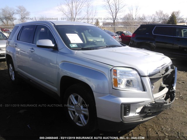 2GKALMEK2G6320603 - 2016 GMC TERRAIN SLE SILVER photo 1