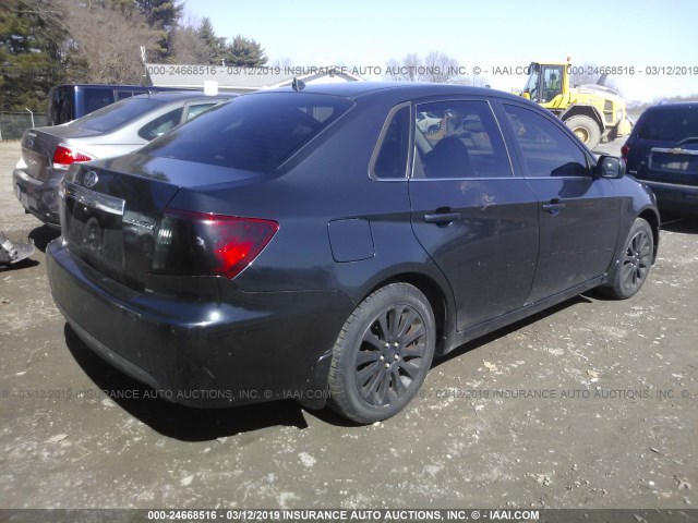 JF1GE61658G513145 - 2008 SUBARU IMPREZA 2.5I BLACK photo 4