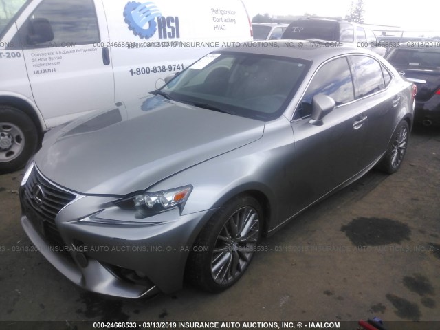 JTHBF1D2XE5014716 - 2014 LEXUS IS 250 SILVER photo 2