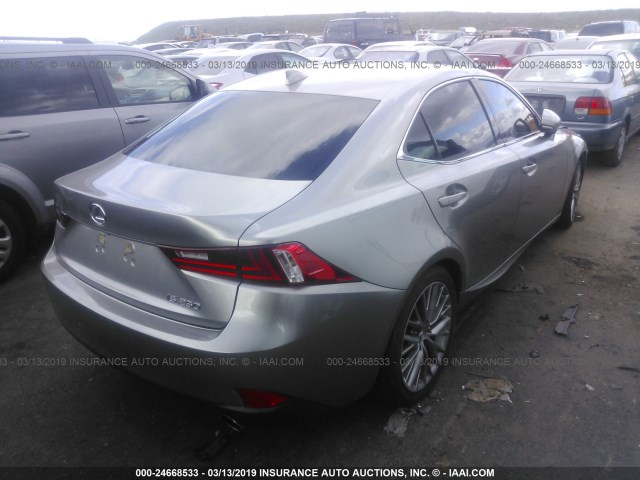 JTHBF1D2XE5014716 - 2014 LEXUS IS 250 SILVER photo 4