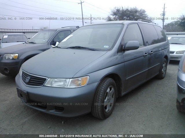 2HKRL18661H566908 - 2001 HONDA ODYSSEY EX GREEN photo 2