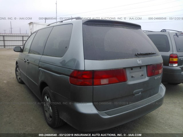 2HKRL18661H566908 - 2001 HONDA ODYSSEY EX GREEN photo 3